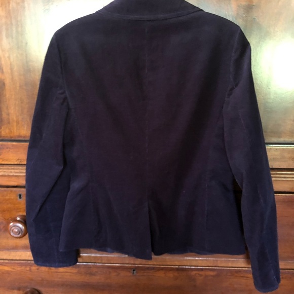 Talbots Navy Corduroy Blazer Size 4 NWOT - Picture 2 of 12